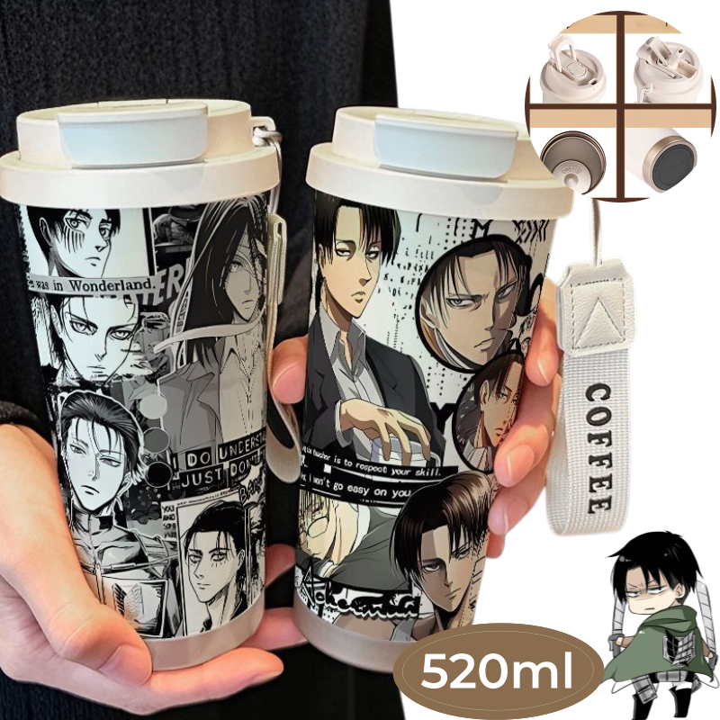 Stainless Steel Straw - Attack on Titan Mikasa Ackerman Anime