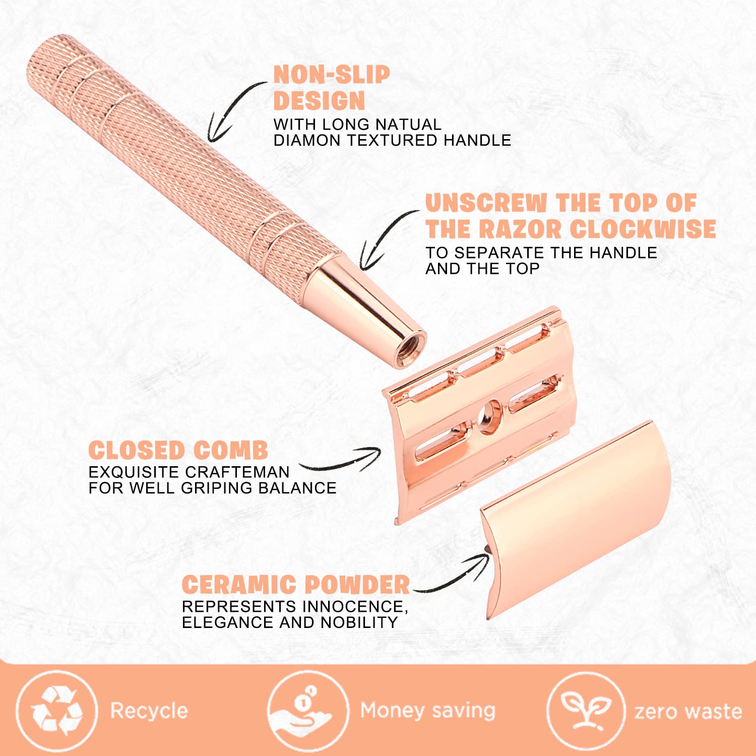 Reusable Double Edge Safety Ra – Safety Razor Handle recenzja i cena