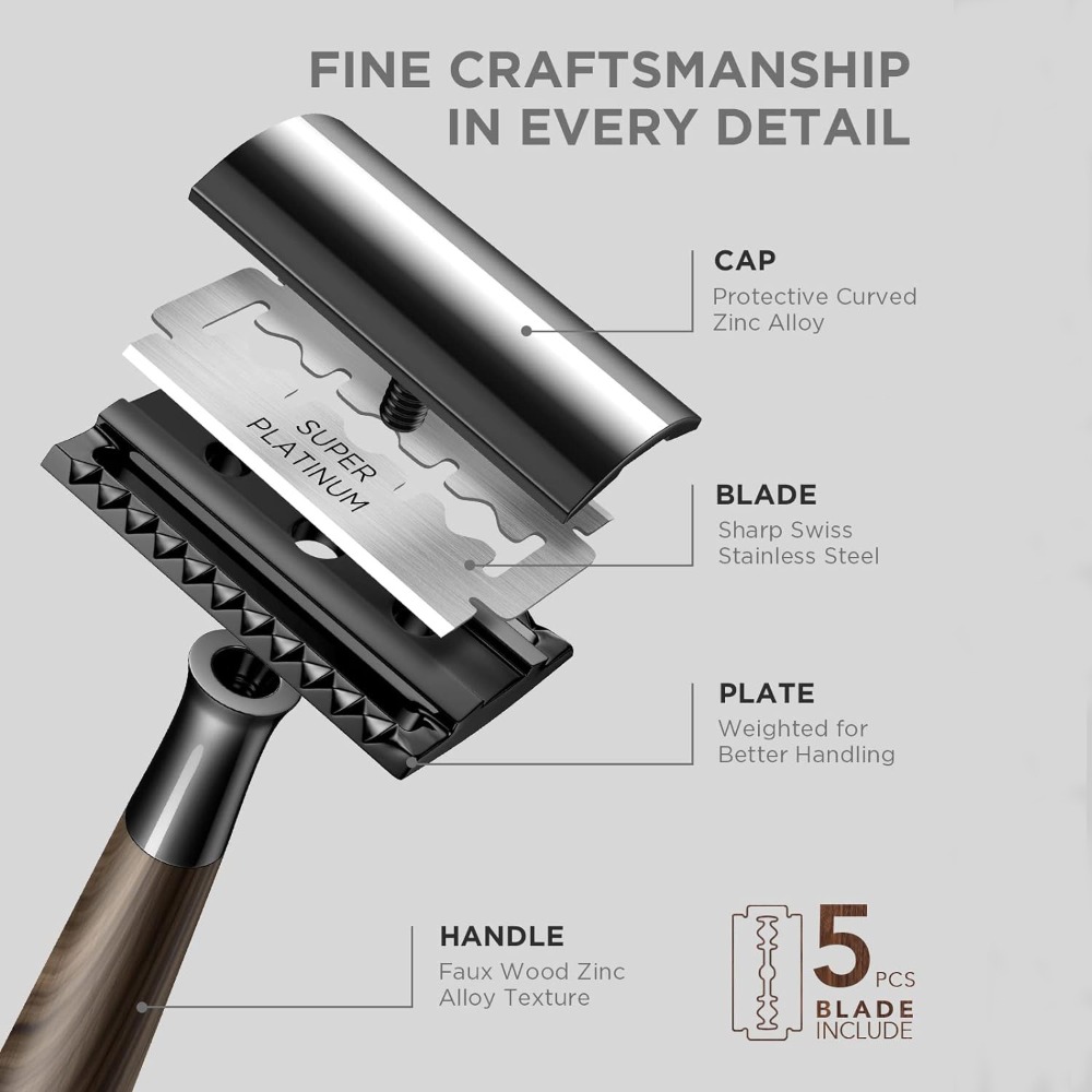 Professional Men's Double Edge – Safety Razor Handle recenzja i cena