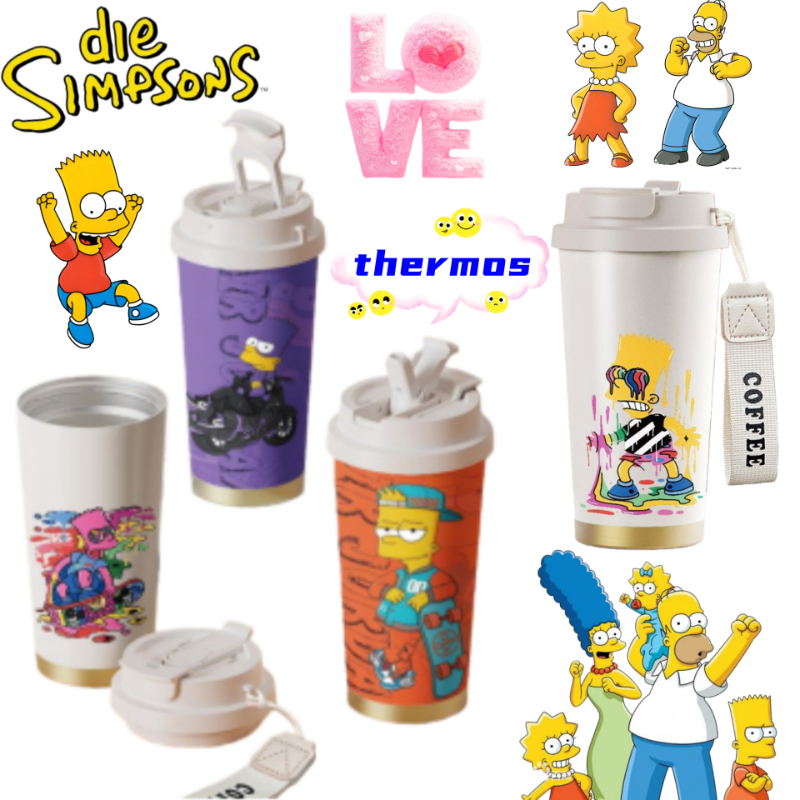 The Simpsons Bart Lisa Maggie  – Stainless Steel Straw recenzja i cena