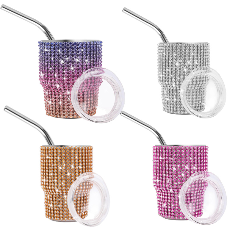 Bling Diamond 3 oz Mini liquor – Stainless Steel Straw recenzja i cena