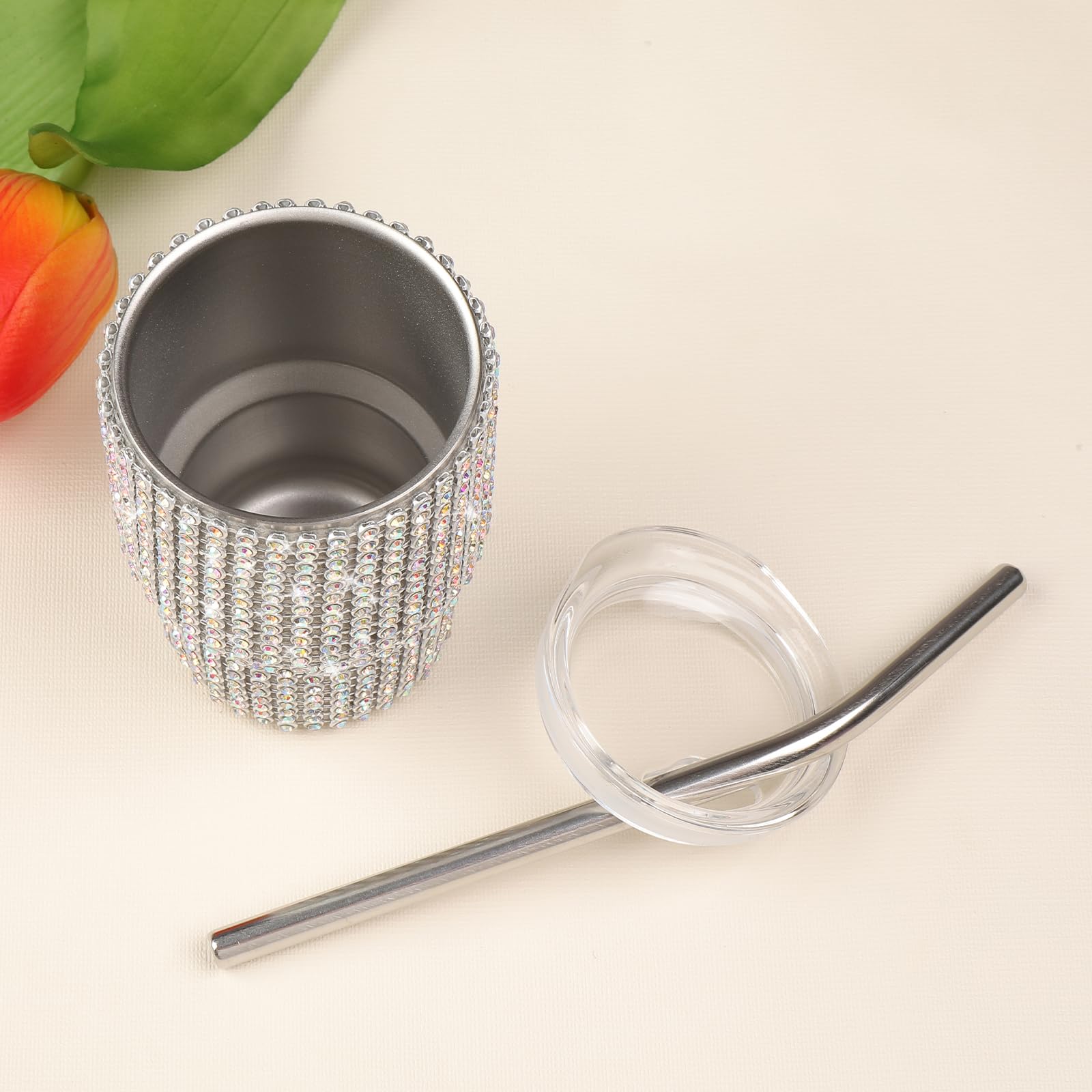 Bling Diamond 3 oz Mini liquor – Stainless Steel Straw recenzja i cena