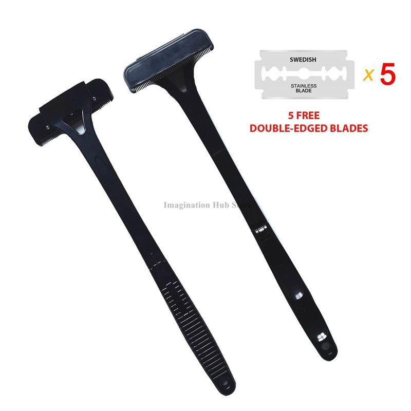 1Set Folding Long Handle Back  – Safety Razor Handle recenzja i cena